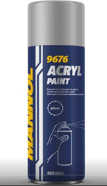 Быстросохнущая акриловая краска Silver 400мл